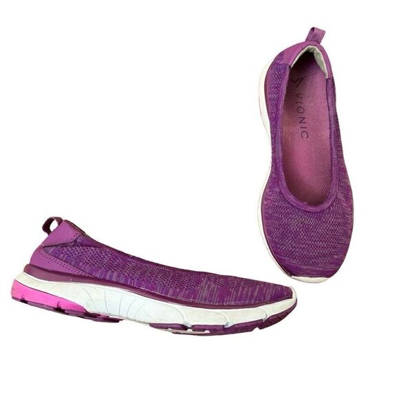 Vionic Aviva Flex Slip On Sneakers Purple Size 7 - Picture 1 of 6